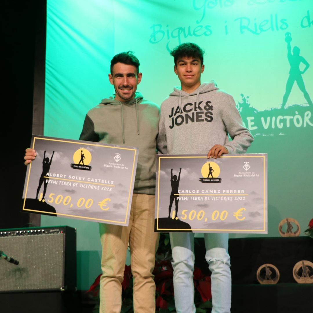 Els premiats: Carlos Gámez i Albert Soley